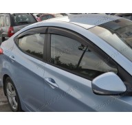 Дефлекторы окон на Hyundai Elantra 5 10- (Cobra Tuning)