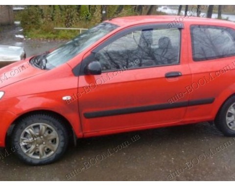 Дефлекторы окон на Hyundai Getz 02-11 3двери (Cobra Tuning)