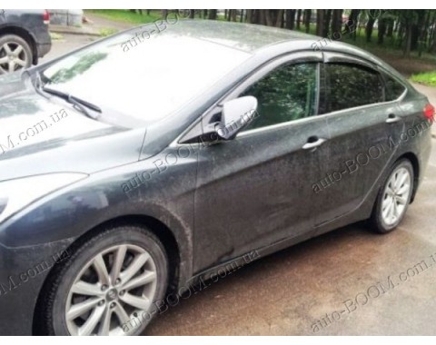 Дефлекторы окон на Hyundai i40 11- (Cobra Tuning)