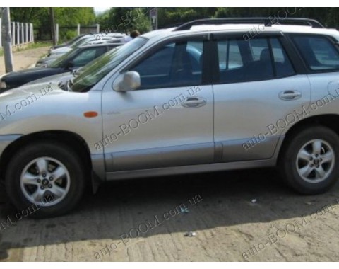 Дефлекторы окон на Hyundai Santa Fe 01-06 (Cobra Tuning)