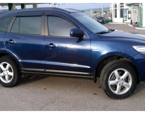 Дефлекторы окон на Hyundai Santa Fe 06-12 (Cobra Tuning)