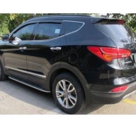 Дефлекторы окон на Hyundai Santa Fe 12- (Cobra Tuning)