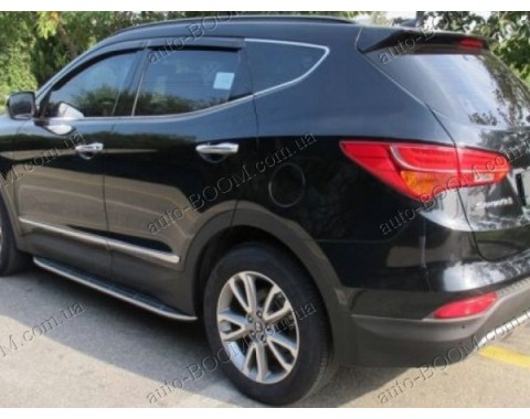 Дефлекторы окон на Hyundai Santa Fe 12- (Cobra Tuning)