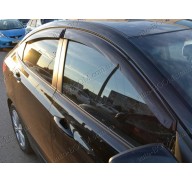 Дефлекторы окон на Hyundai Accent 4 11- (Cobra Tuning)