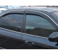 Дефлекторы окон на Hyundai Sonata 99-05 (Cobra Tuning)