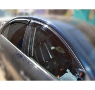 Дефлекторы окон на Hyundai Sonata 05-10 (Cobra Tuning)