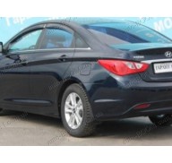 Дефлекторы окон на Hyundai Sonata 10-13 (Cobra Tuning)