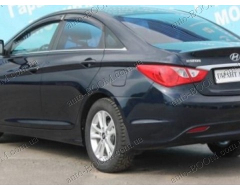 Дефлекторы окон на Hyundai Sonata 10-13 (Cobra Tuning)
