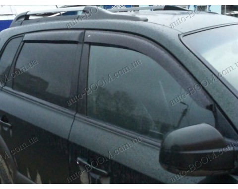 Дефлекторы окон на Hyundai Tucson 04- (Cobra Tuning)