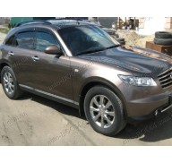 Дефлекторы окон на Infiniti FX30D 10- (Cobra Tuning)