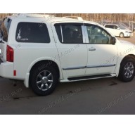 Дефлекторы окон на Infiniti QX56 04-10 (Cobra Tuning)