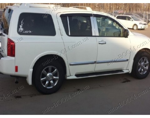 Дефлекторы окон на Infiniti QX56 04-10 (Cobra Tuning)