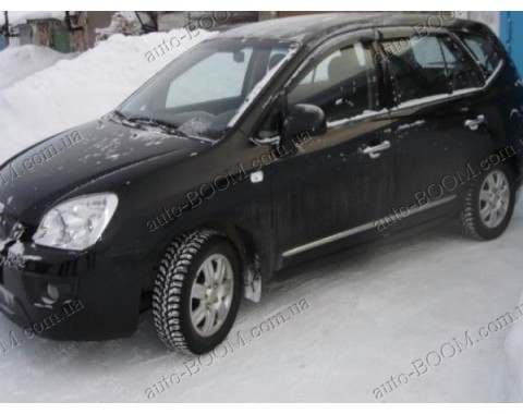 Дефлекторы окон на Kia Carens 3 06-12 (Cobra Tuning)