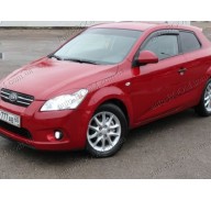 Дефлекторы окон на Kia Pro Ceed 06-12 3двери (Cobra Tuning)