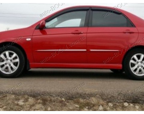 Дефлекторы окон на Kia Cerato 04-09 (Cobra Tuning)