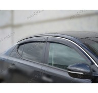 Дефлекторы окон на Kia Optima 10- (Cobra Tuning)