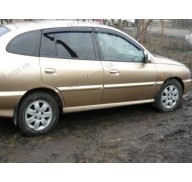 Дефлекторы окон на Kia Rio 00-05 хэтчбек 5дверей (Cobra Tuning)
