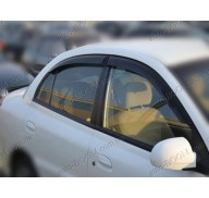 Дефлекторы окон на Kia Rio 00-05 (Cobra Tuning)