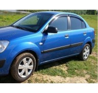 Дефлекторы окон на Kia Rio 05-11 (Cobra Tuning)