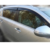 Дефлекторы окон на Kia Sportage 10- (Cobra Tuning)