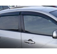 Дефлекторы окон на Mazda 3 03-09 хэтчбек (Cobra Tuning)