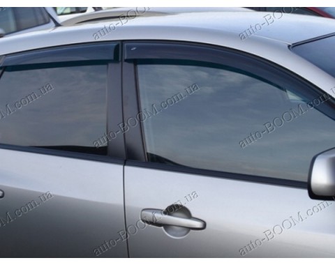 Дефлекторы окон на Mazda 3 03-09 хэтчбек (Cobra Tuning)