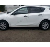Дефлекторы окон на Mazda 3 09- хэтчбек (Cobra Tuning)