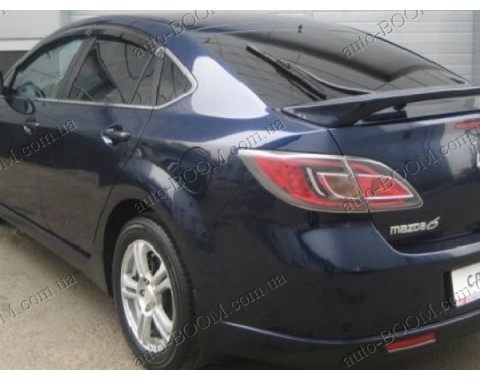Дефлекторы окон на Mazda 6 07-12 хэтчбек (Cobra Tuning)