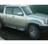 Дефлекторы окон на Mazda BT-50 06- (Cobra Tuning)