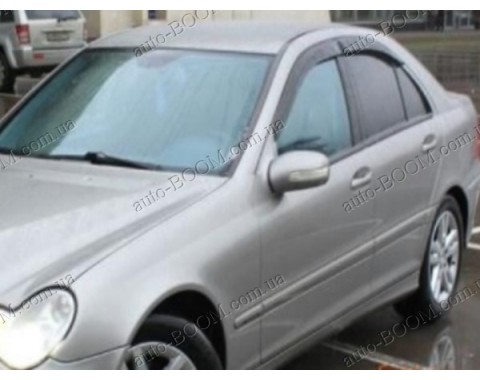 Дефлекторы окон на Mercedes C W203 00-07 (Cobra Tuning)