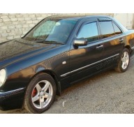 Дефлекторы окон на Mercedes E W210 95-02 (Cobra Tuning)