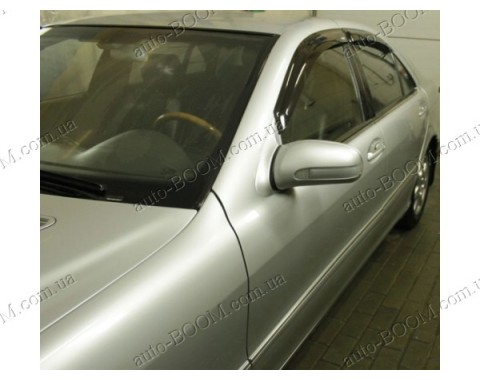 Дефлекторы окон на Mercedes S W220 98-05 (Cobra Tuning)