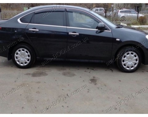 Дефлекторы окон на Nissan Almera (G11) 12- седан (Cobra Tuning)