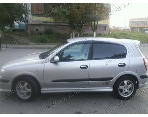 Дефлекторы окон на Nissan Almera 2 00-06 хэтчбек (Cobra Tuning)