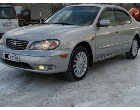 Дефлекторы окон на Nissan Maxima 5 00-08 (Cobra Tuning)