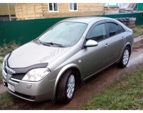 Дефлекторы окон на Nissan Primera 01-07 (Cobra Tuning)