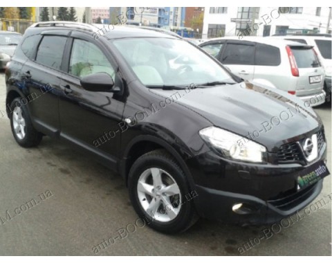 Дефлекторы окон на Nissan Qashqai +2 08- (Cobra Tuning)