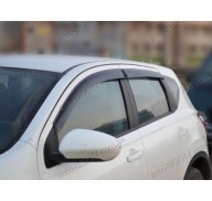 Дефлекторы окон на Nissan Qashqai 06- (Cobra Tuning)