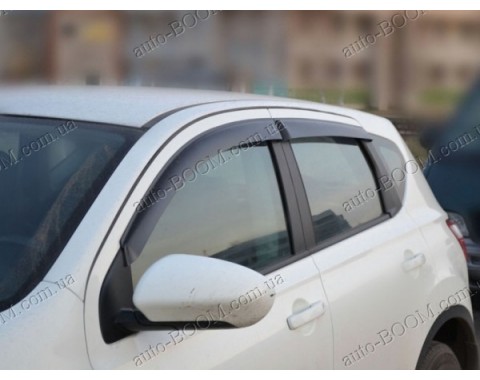 Дефлекторы окон на Nissan Qashqai 06- (Cobra Tuning)