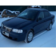 Дефлекторы окон на Nissan Sunny 00-03 (Cobra Tuning)