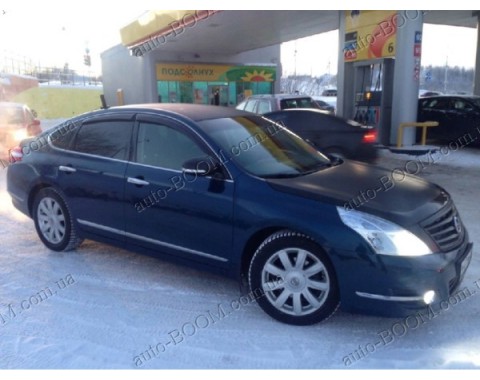 Дефлекторы окон на Nissan Teana 08-13 (Cobra Tuning)