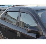 Дефлекторы окон на Opel Astra G 97-04 хэтчбек (Cobra Tuning)