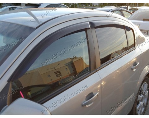 Дефлекторы окон на Opel Astra H 06- (Cobra Tuning)