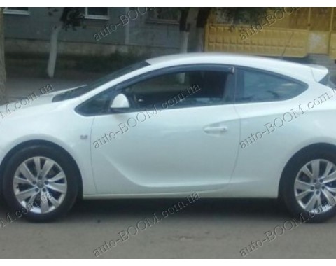 Дефлекторы окон на Opel Astra J GTC 11- хэтчбек 3двери (Cobra Tuning)