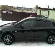 Дефлекторы окон на Opel Astra J 09- хэтчбек (Cobra Tuning)