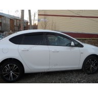 Дефлекторы окон на Opel Astra J 12- (Cobra Tuning)