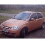 Дефлекторы окон на Opel Corsa C 00-06 (Cobra Tuning)