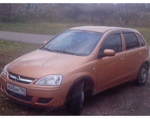 Дефлекторы окон на Opel Corsa C 00-06 (Cobra Tuning)