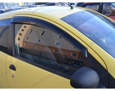 Дефлекторы окон на Peugeot 107 05- 3двери (Cobra Tuning)