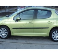 Дефлекторы окон на Peugeot 207 06-12 (Cobra Tuning)
